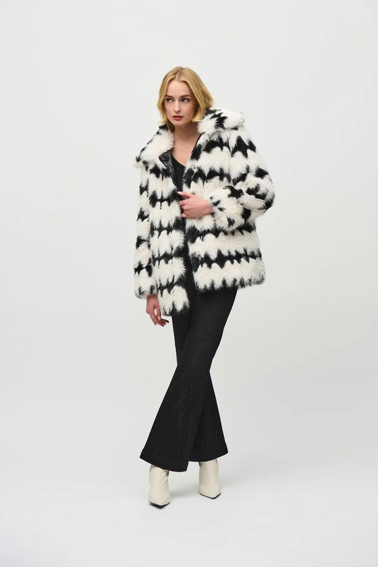 Reversible Faux Fur Coat by JOSEPH RIBKOFF in 244900