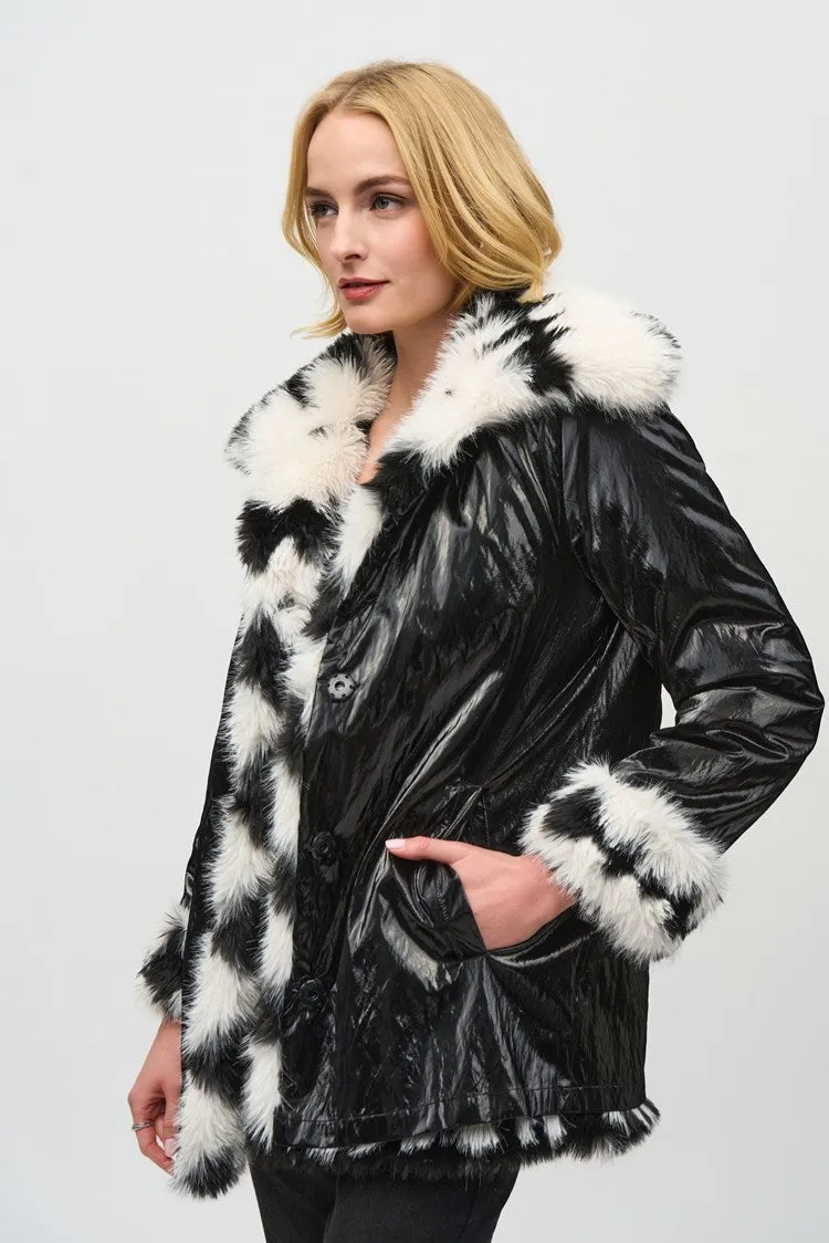 Reversible Faux Fur Coat by JOSEPH RIBKOFF in 244900