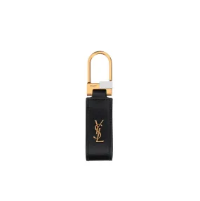 Saint Laurent Logo Plaque Keychain