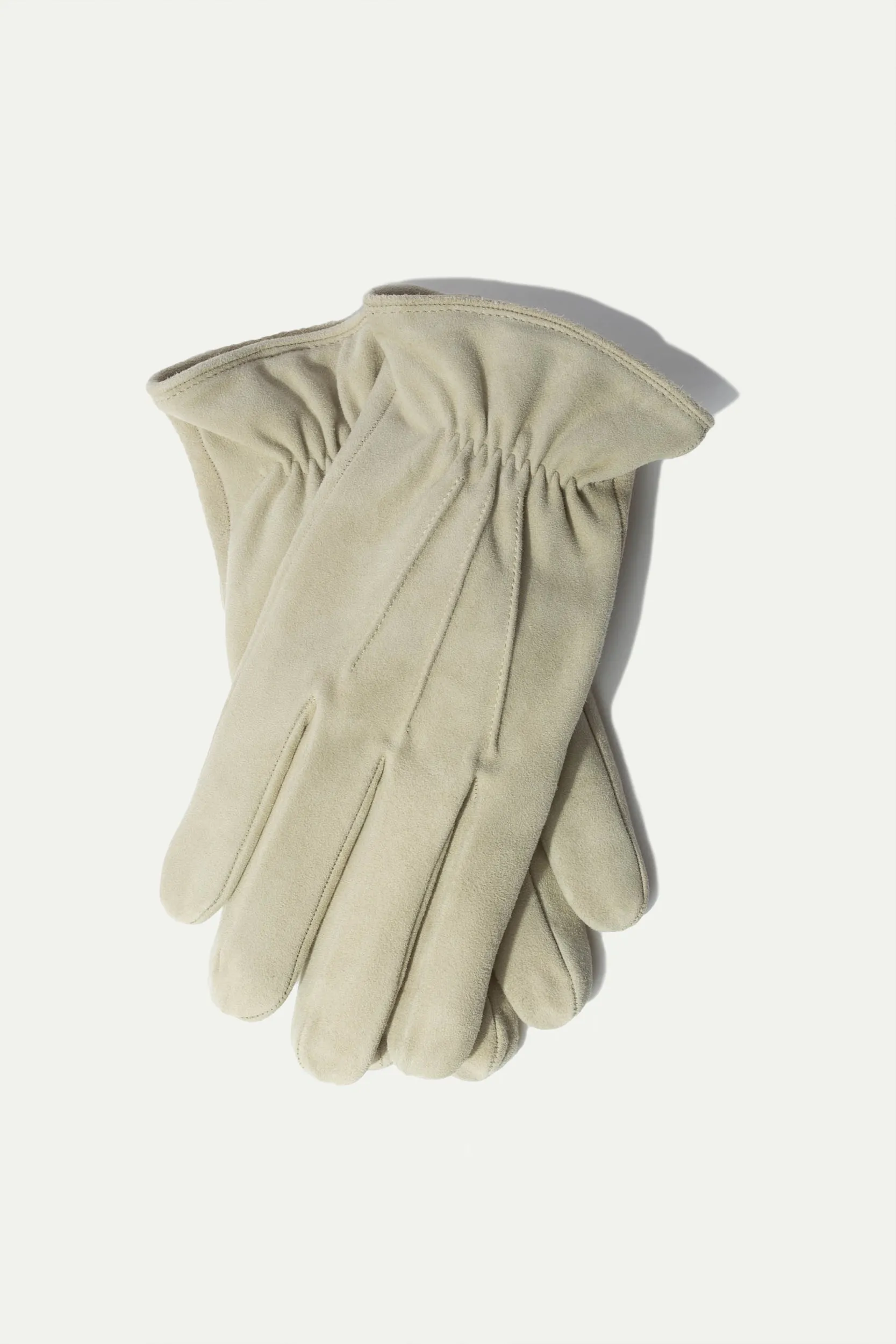 Sand Cashmere Suede Gloves