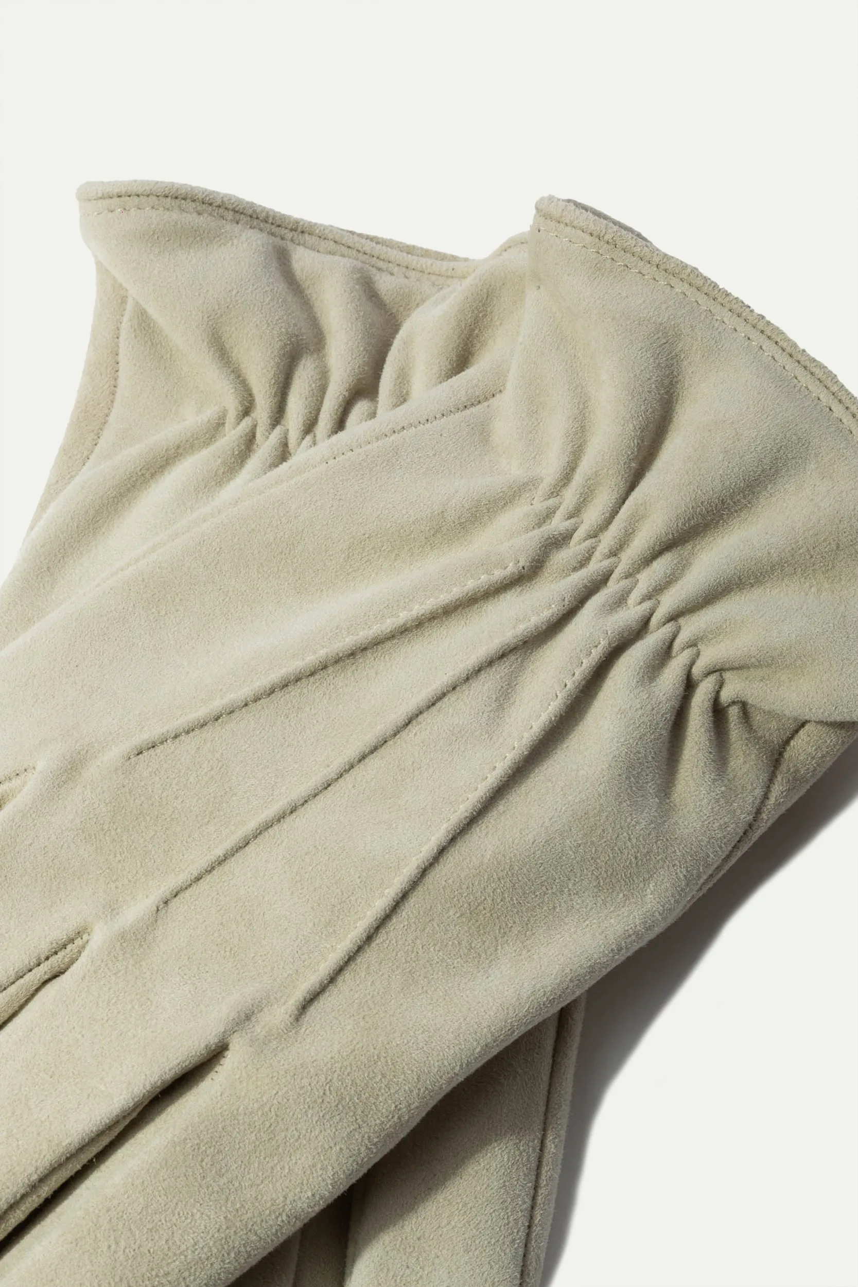 Sand Cashmere Suede Gloves