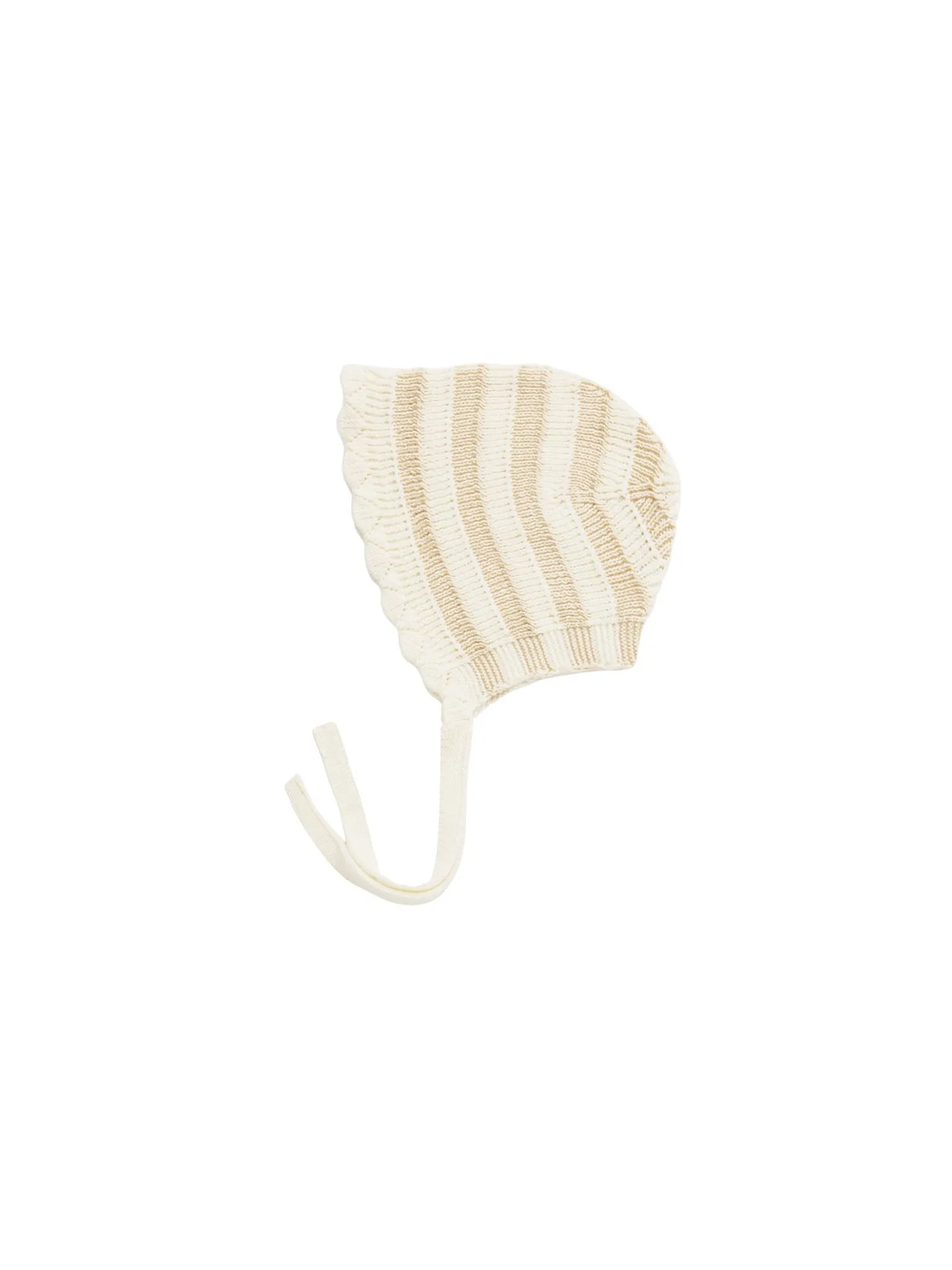 Sand Stripe Knit Bonnet