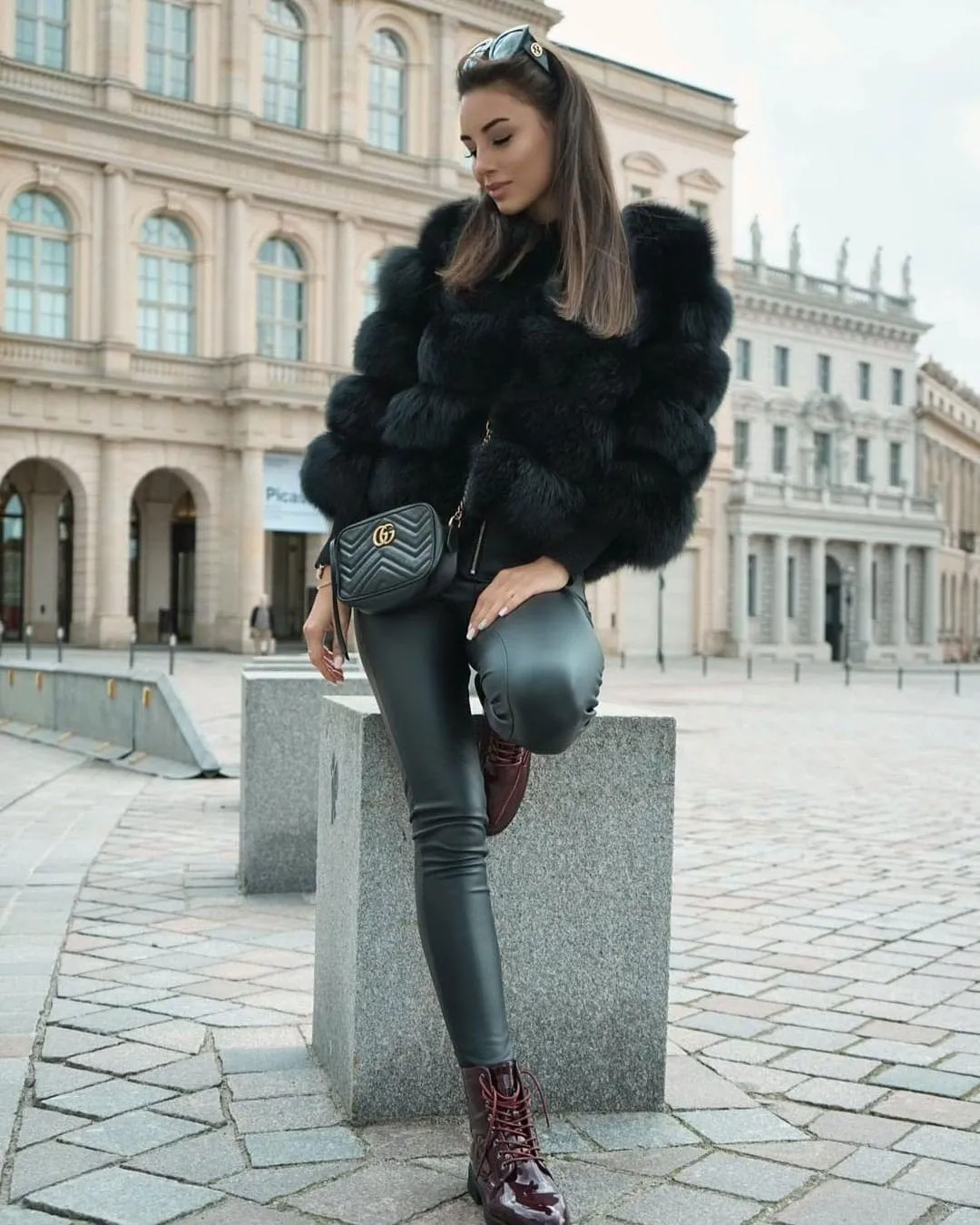 Short Fox Fur Coat Audrey 