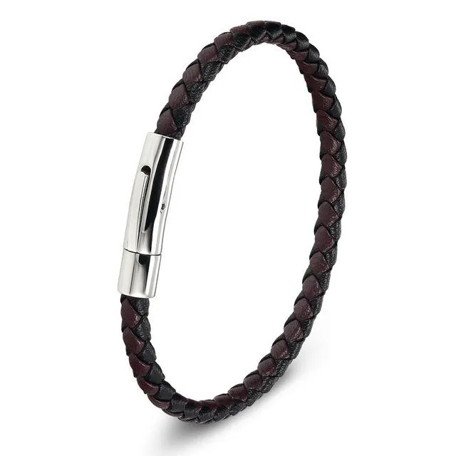 Stainless Steel Leather Bracelets