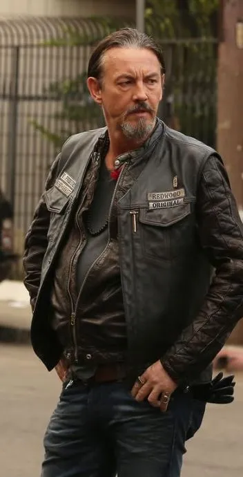 Chibs Black Leather Gloves