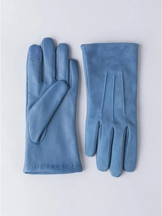 Teal Suede Gloves