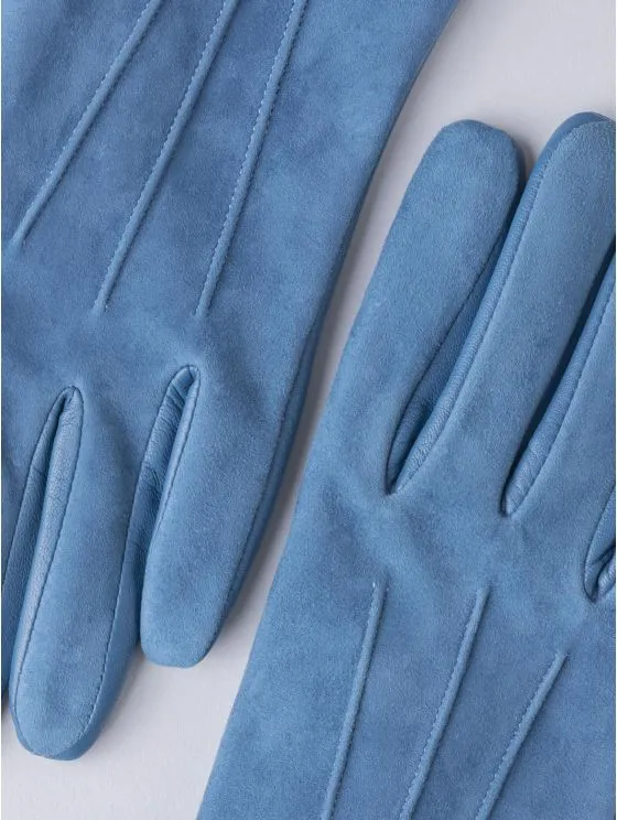 Teal Suede Gloves