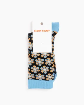 Boxing Flower Socks in Transparent Blue Box