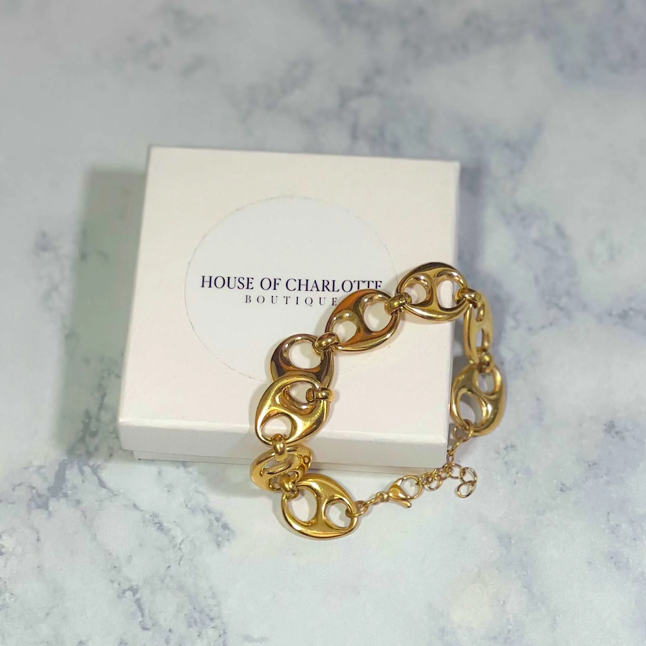 Dena Coffee Bean Link Bracelet