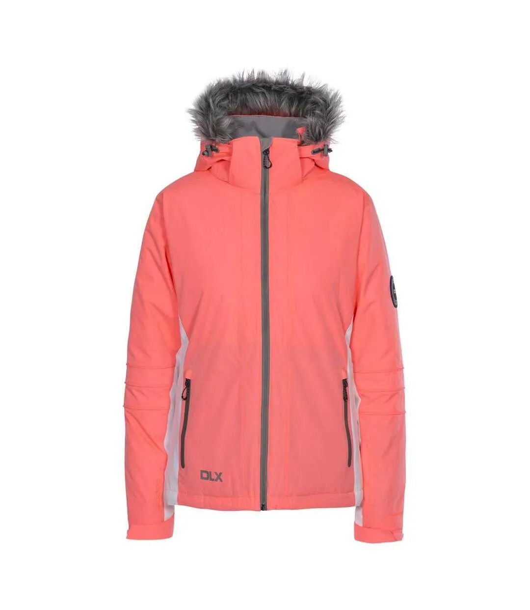 Neon Coral Trespass Womens Waterproof Ski Jacket - Trespass Sandrine UTTP4850