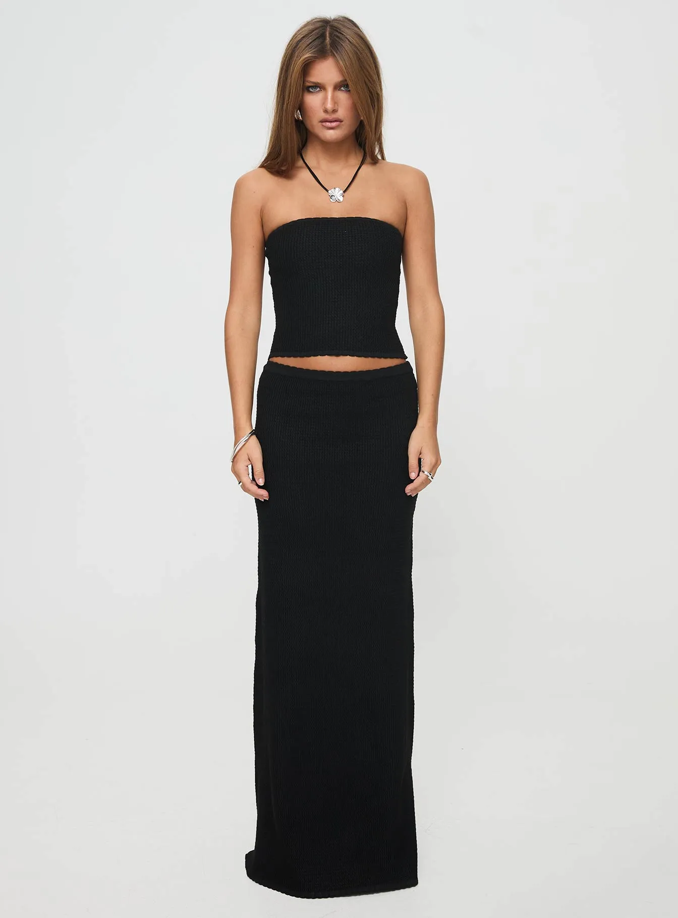 Black Huckle Tube Top