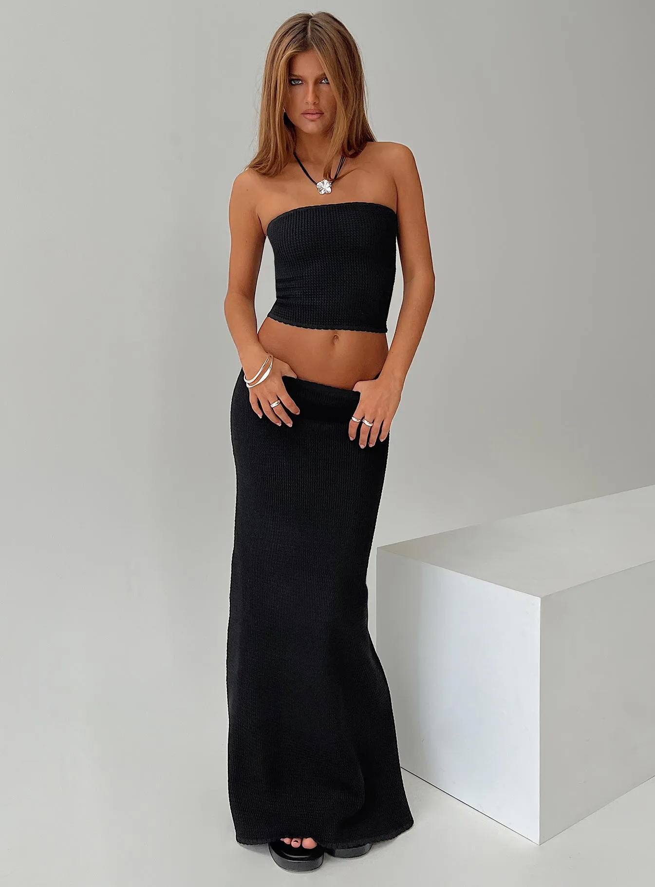 Black Huckle Tube Top