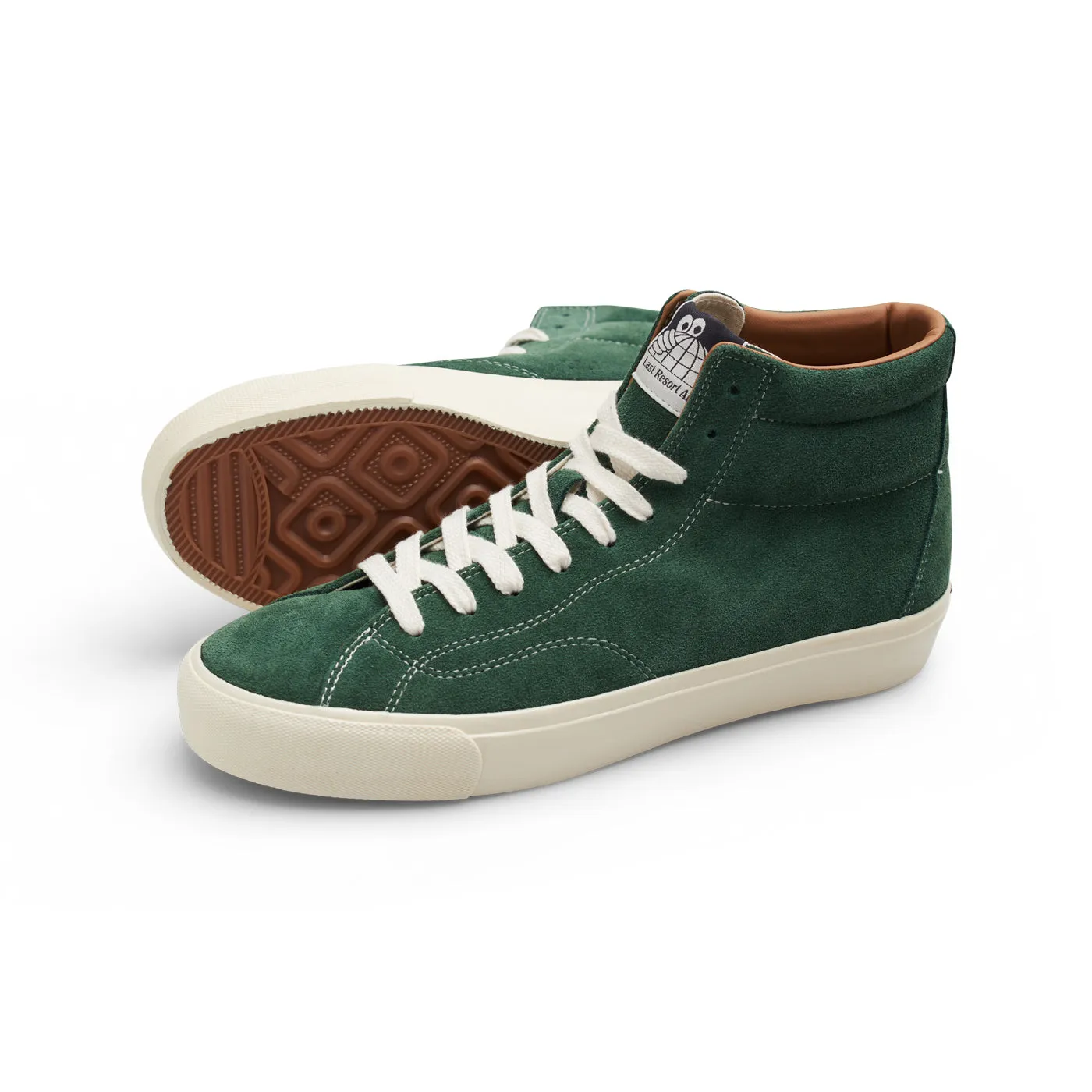 Elm Green/White High Suede VM003