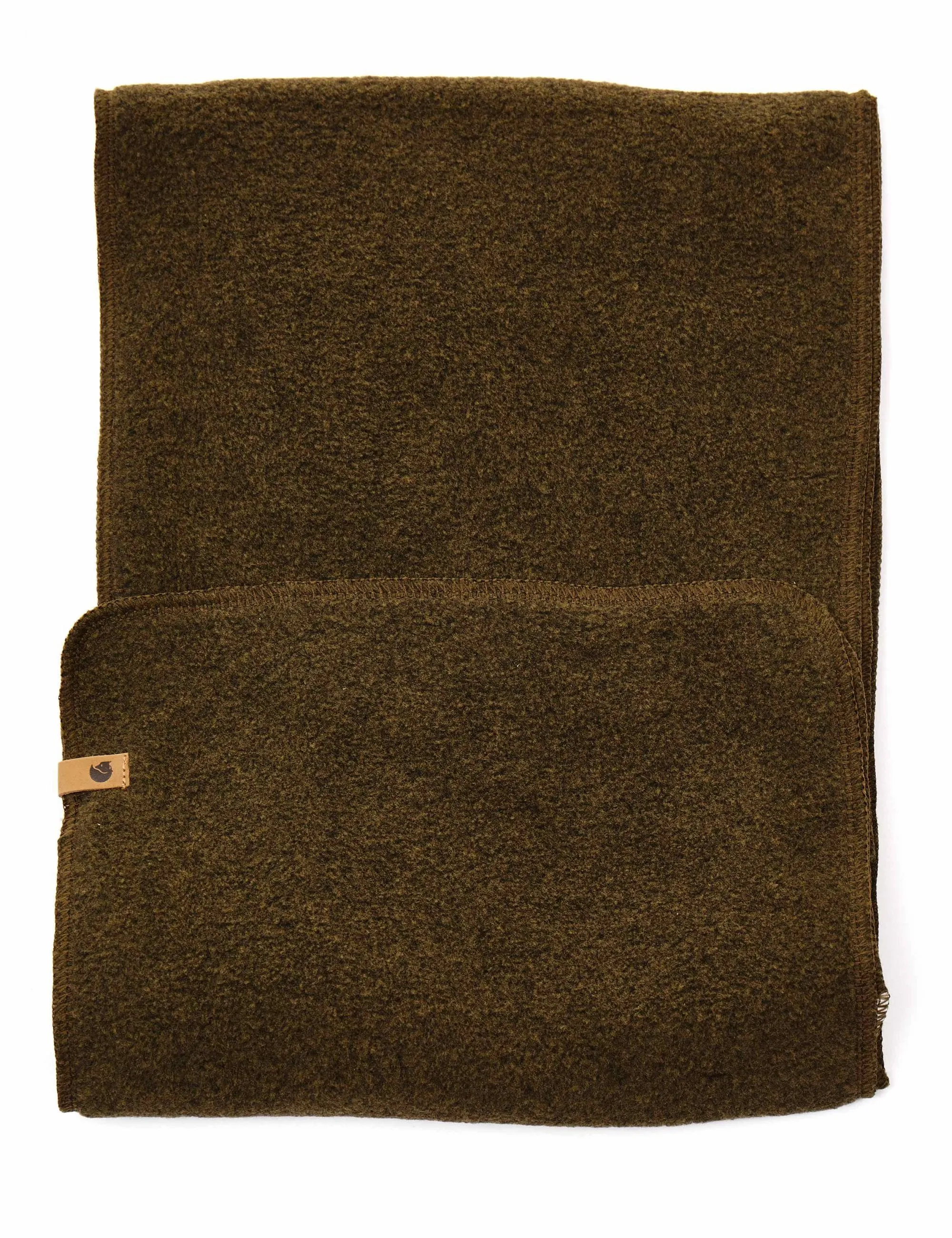 Warm Fleece Scarf in Dark Olive