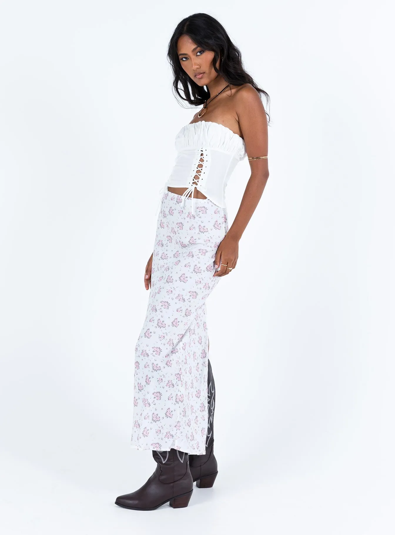 White Maxi Skirt