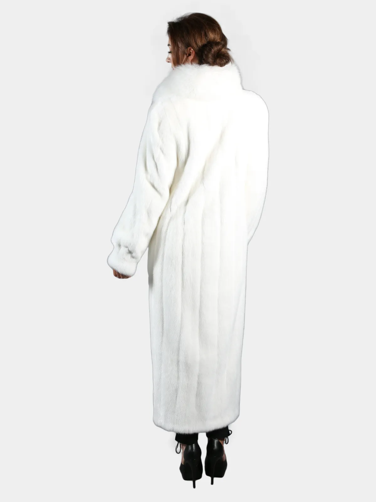 White Mink Fur Coat