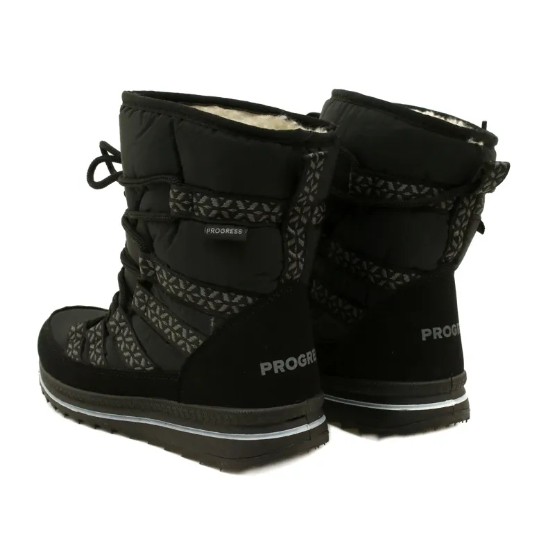 Progress PROGJ-20-02 black women's snow boots