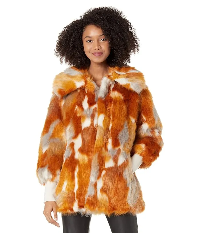 Women's NVLT Reversible Multi Faux Fur Coat