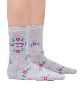 WTF Women's Crew Socks by SOCK it to me